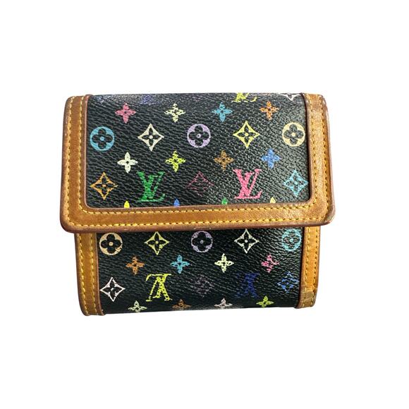 277. Louis Vuitton Murakami Black Wallet - Picture 1 of 9